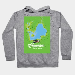 Chiemsee German lake map Hoodie